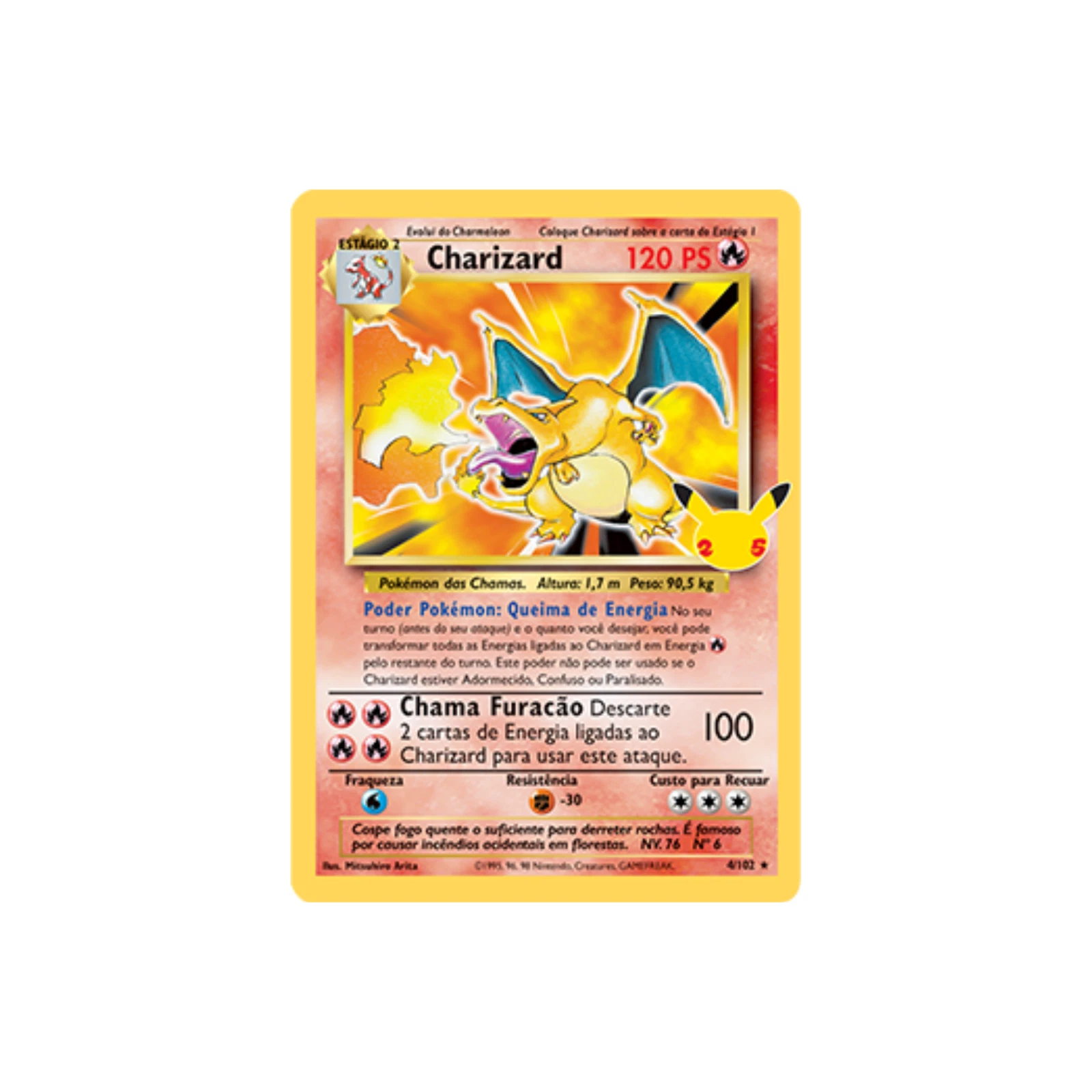 Carta Pokémon Portugués - Charizar